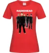 Жіноча футболка Radiohead band Червоний фото