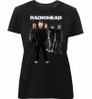 Жіноча преміум футболка Radiohead band Чорний фото