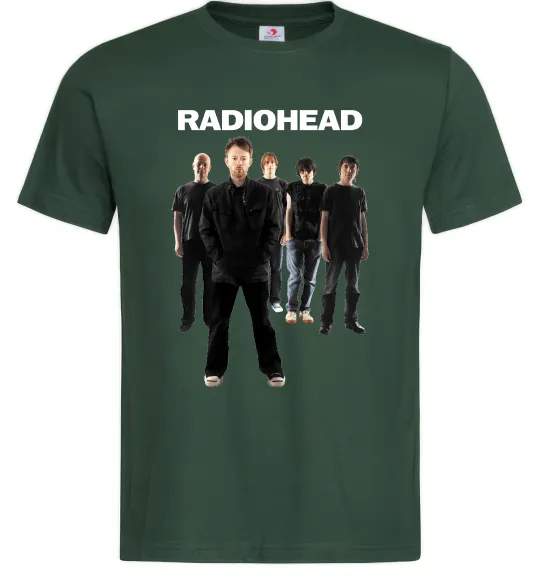 Чоловіча футболка Radiohead band Темно-зелений фото