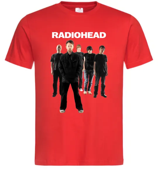 Чоловіча футболка Radiohead band Червоний фото