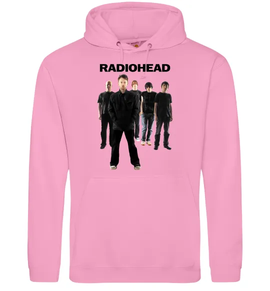 Чоловіча толстовка (худі) Radiohead band Рожевий фото