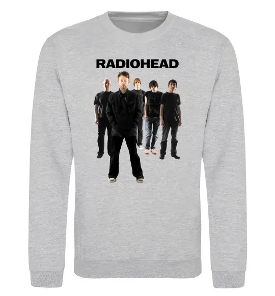 Свитшот Radiohead band Серый меланж фото