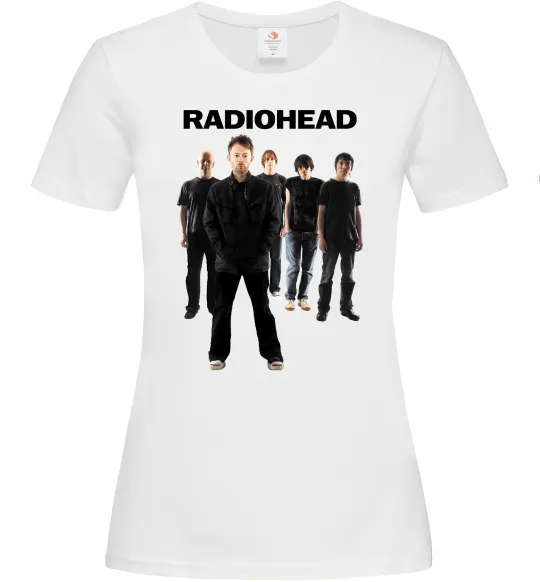 Жіноча футболка Radiohead band Білий фото