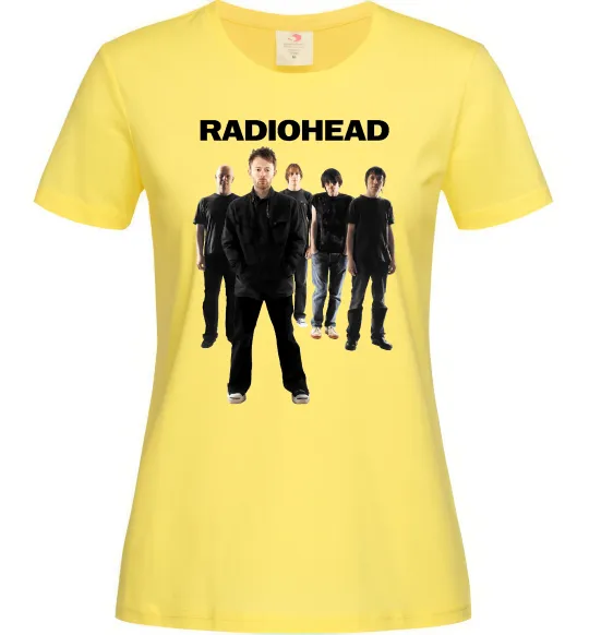 Жіноча футболка Radiohead band Лимонний фото