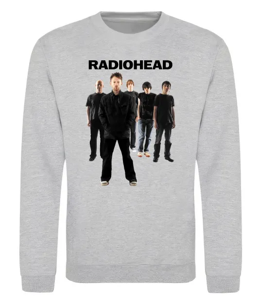 Світшот Radiohead band Сірий меланж фото