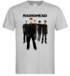 Чоловіча футболка Radiohead band Сірий фото