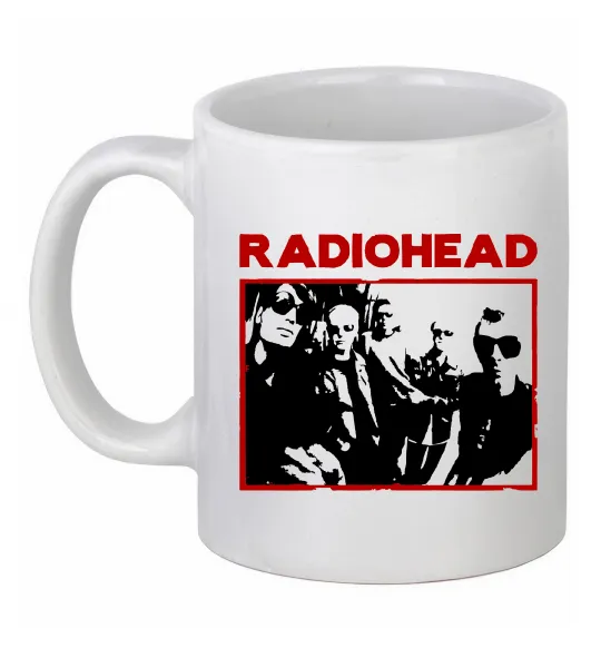 Чашка керамічна Radiohead photo Білий фото