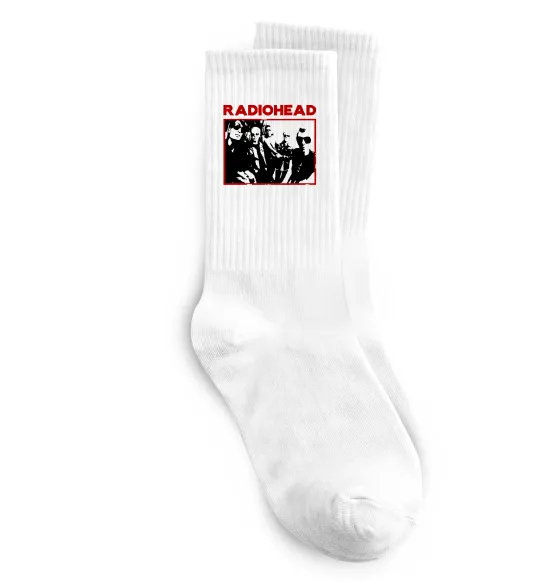 Носки Radiohead photo Белый фото