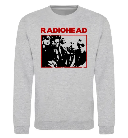 Свитшот Radiohead photo Серый меланж фото