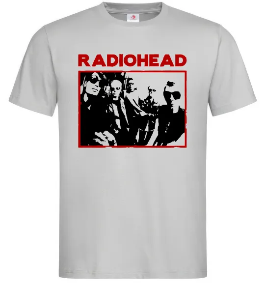Мужская футболка Radiohead photo Серый фото