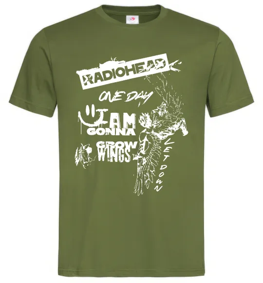 Чоловіча футболка Radiohead let down Оливковий фото