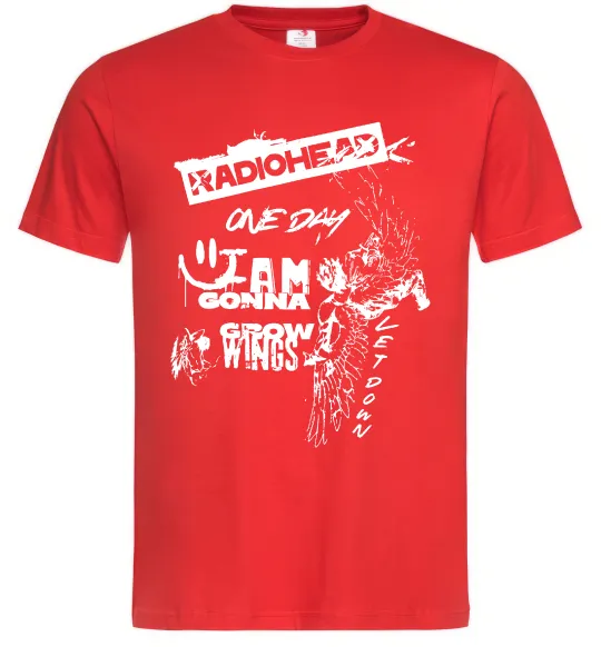 Чоловіча футболка Radiohead let down Червоний фото