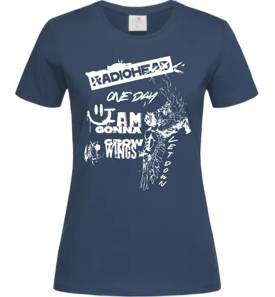 Жіноча футболка Radiohead let down Темно-синій фото