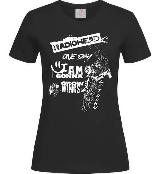 Жіноча футболка Radiohead let down Чорний фото
