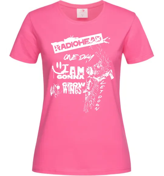 Жіноча футболка Radiohead let down Яскраво-рожевий фото