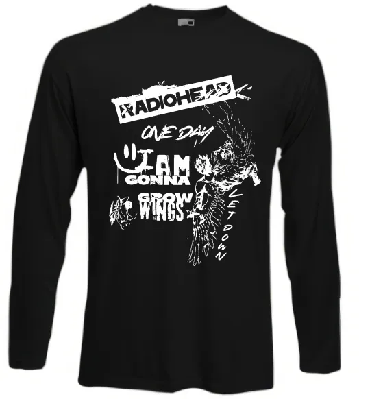 Лонгслив Radiohead let down Черный фото