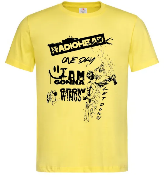 Чоловіча футболка Radiohead let down Лимонний фото