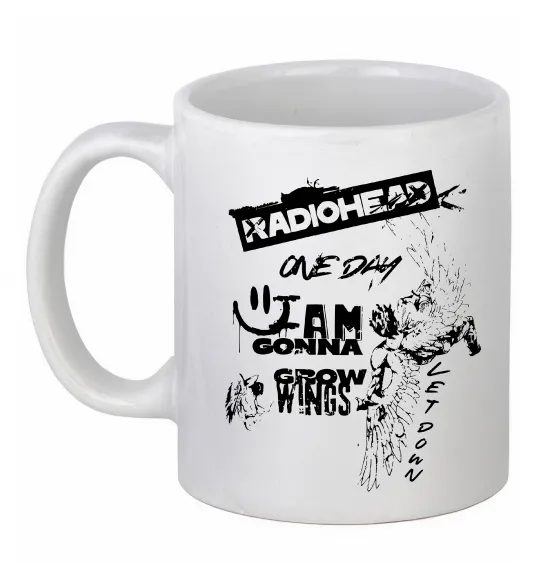 Чашка керамічна Radiohead let down Білий фото