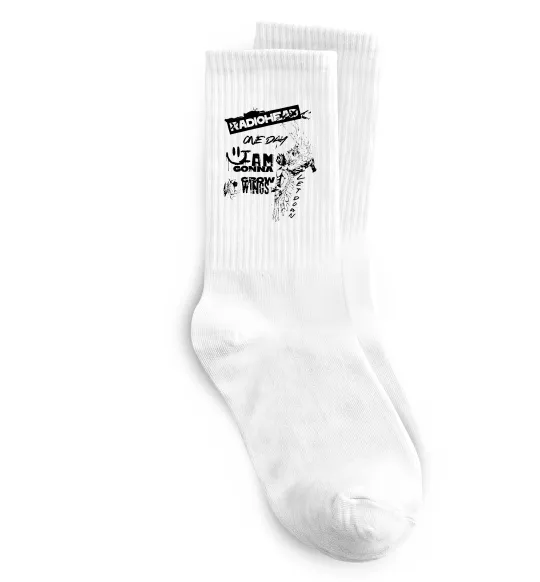 Носки Radiohead let down Белый фото
