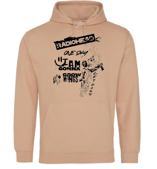Женская толстовка (худи) Radiohead let down Песочный фото