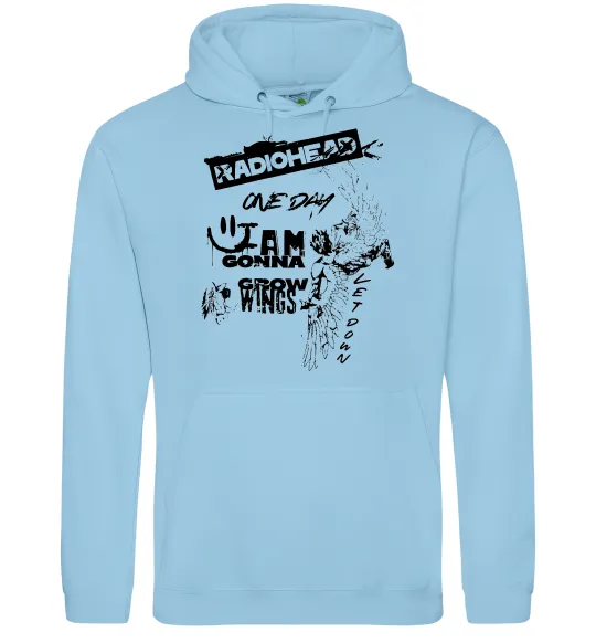 Жіноча толстовка (худі) Radiohead let down Блакитний фото