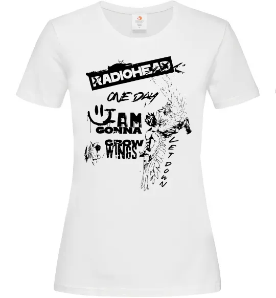 Жіноча футболка Radiohead let down Білий фото