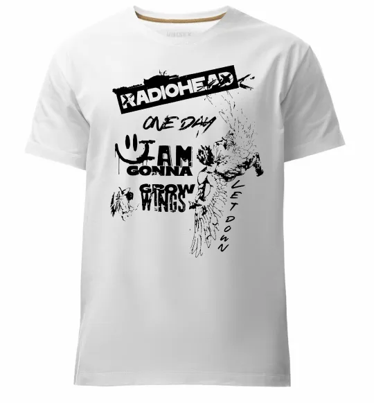 Чоловіча преміум футболка Radiohead let down Білий фото