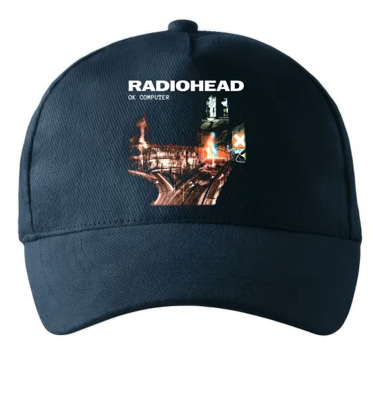 Кепка Radiohead ok computer Темно-синій фото