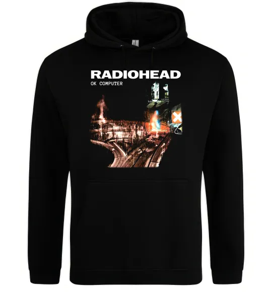 Женская толстовка (худи) Radiohead ok computer Черный фото