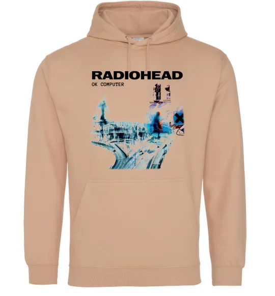 Женская толстовка (худи) Radiohead ok computer Песочный фото