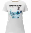 Жіноча преміум футболка Radiohead ok computer Білий фото