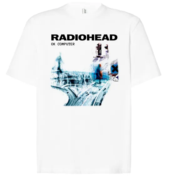 Футболка Оверсайз Radiohead ok computer Белый фото