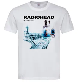 Чоловіча футболка Radiohead ok computer Білий фото