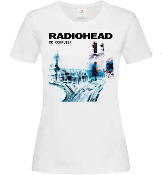Жіноча футболка Radiohead ok computer Білий фото