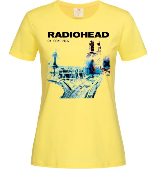 Жіноча футболка Radiohead ok computer Лимонний фото