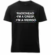 Мужская премиум футболка Radiohead Creep Черный фото