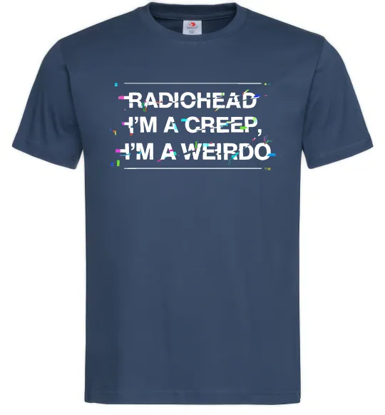 Мужская футболка Radiohead Creep Темно-синий фото