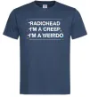 Мужская футболка Radiohead Creep Темно-синий фото