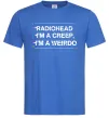 Мужская футболка Radiohead Creep Ярко-синий фото