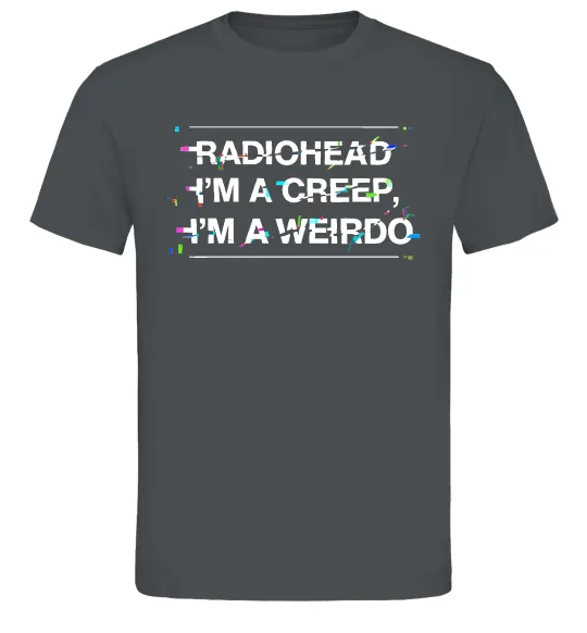 Мужская футболка Radiohead Creep Графит фото