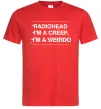 Мужская футболка Radiohead Creep Красный фото