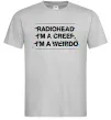 Мужская футболка Radiohead Creep Серый фото