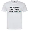 Мужская футболка Radiohead Creep Белый фото