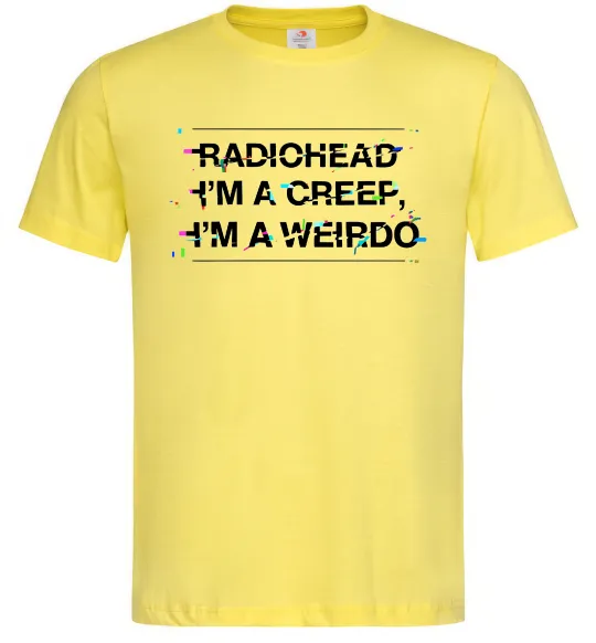 Мужская футболка Radiohead Creep Лимонный фото