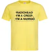 Мужская футболка Radiohead Creep Лимонный фото