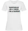 Женская футболка Radiohead Creep Белый фото