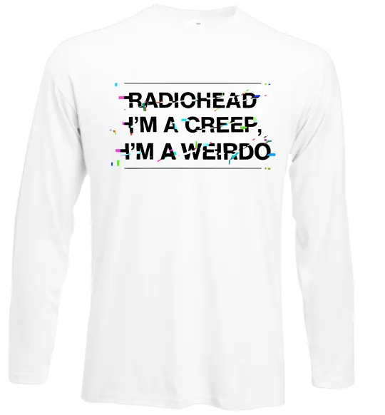 Лонгслив Radiohead Creep Белый фото