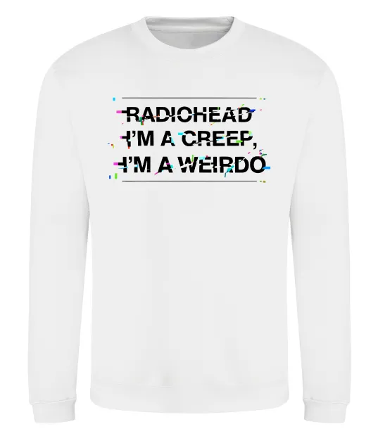 Світшот Radiohead Creep Білий фото
