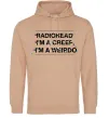 Мужская толстовка (худи) Radiohead Creep Песочный фото