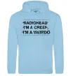 Чоловіча толстовка (худі) Radiohead Creep Блакитний фото